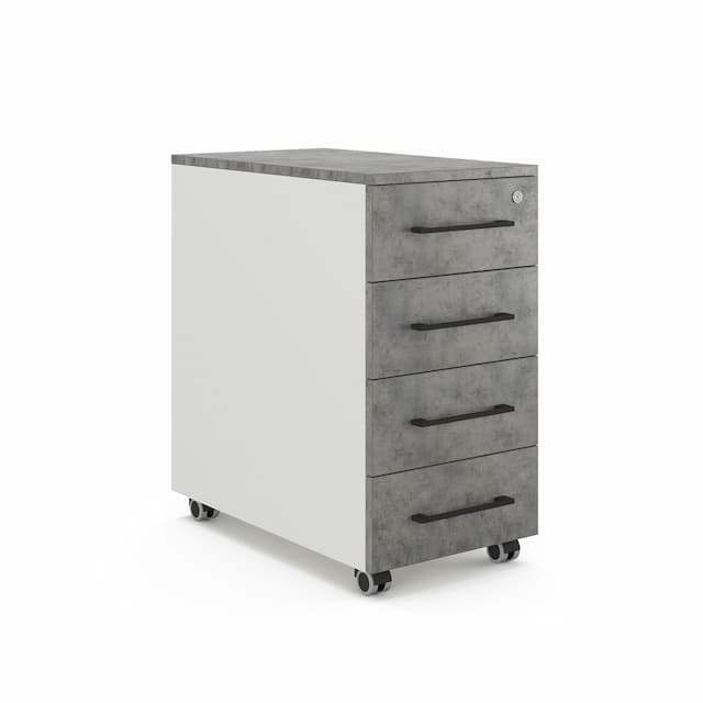 Тумба мобильная Kobor TМ4-40/50 white/chicago