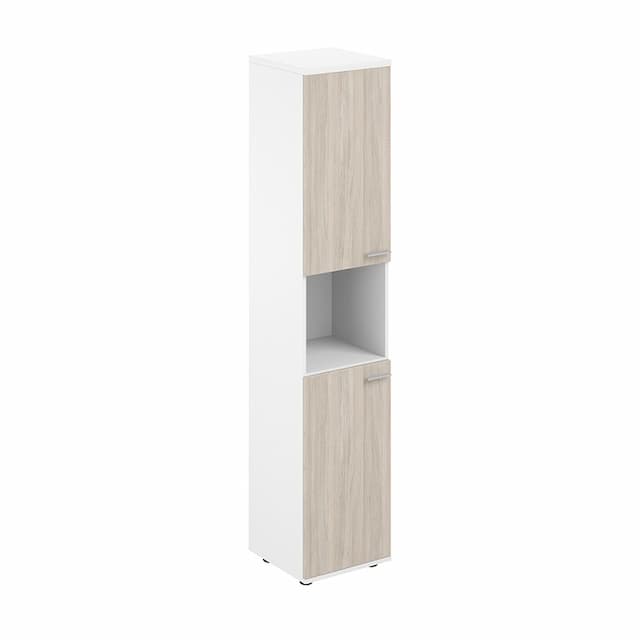 Шкаф высокий с нишей левый Norden Сигма SG.866.WH.OL.OL.L