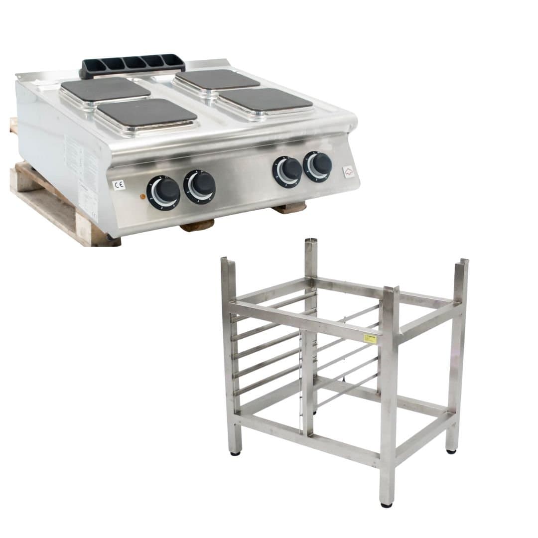 Плита электрическая 4-конфорочная Modular EM 70/80 PCEQ-T+подставка арт. УТ-00087769 (Без эксплуатации 1 шт)