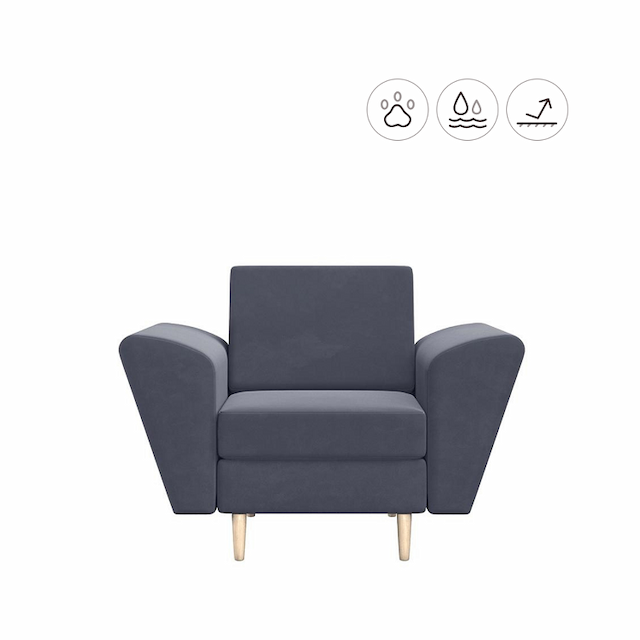 Кресло Мастерфабрик Мазего Kenya steel ткань велюр