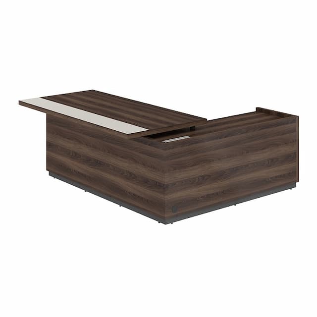 Стол для руководителя с комбинированной столешницей, левый Norden REEF RF.105L.DAPG.DA 2050х1850х750 мм