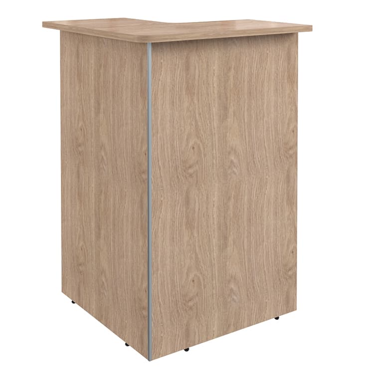 Стойка рецепции угловая Skyland DMC 88(R) дуб бофорд 800х800х1200 DEX