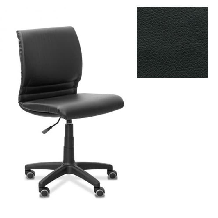 Офисное кресло Юнитекс Квадро оператора экокожа премиум черная CN1114