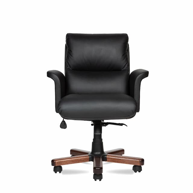 Кресло офисное Мирэй ВИП низкая спинка/подлокотники ВИП/крестовина LX