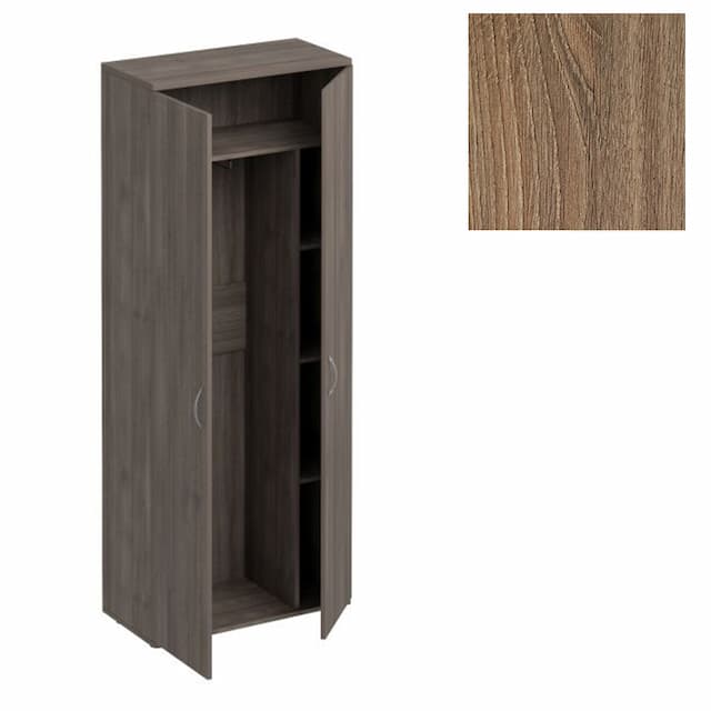 Шкаф для одежды с дополнением Юнитекс Комфорт К.531 ШТ (80x38x200) дуб шамони темный