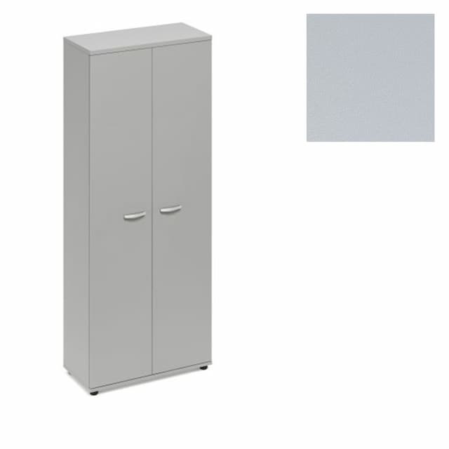 Шкаф для одежды (задняя стенка ДСП) Юнитекс А4 (78x43.4x193) А4 9317 СЕ серый