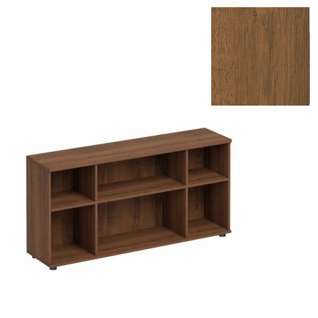 Каркас шкафа комбинированного низкого Юнитекс Комфорт К.521 ОФ (154x38x75) французский орех
