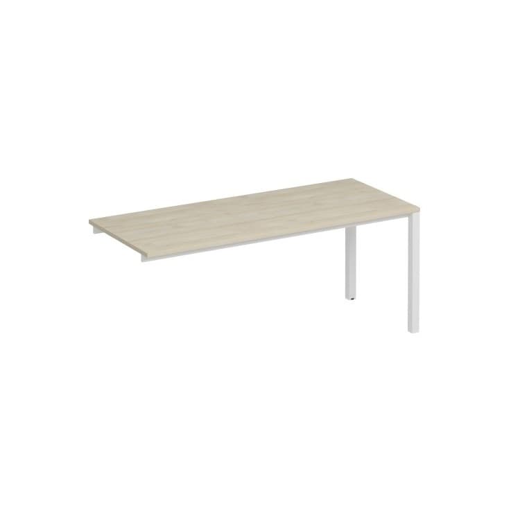  Секция стола рабочей станции на металлокаркасе Юнитекс Комфорт КФ (180x75x75) К.Б1 1134-1 ДШ дуб шамони / белый
