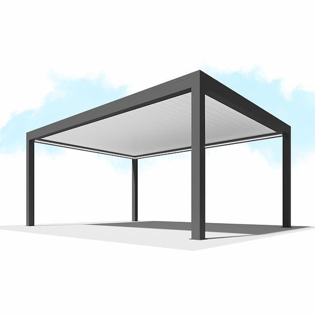 Пергола Сити-Форм Pergola В500-25П  Bioclimatic с поворотными ламелями ЛАМЕЛЬ 250 X 53 (8,0х3,0) 1 модуль