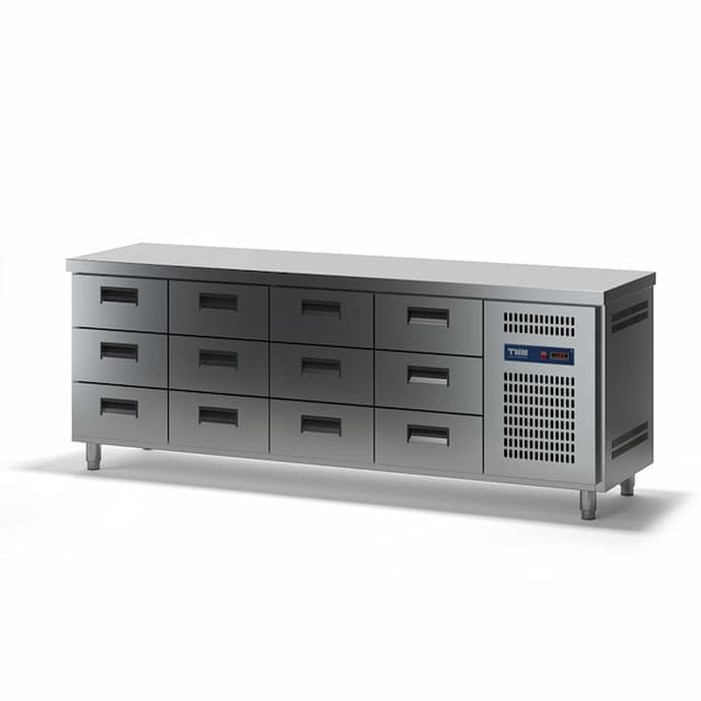 Стол холодильный ТММ СХСБ-1/12я  (без борта) (2280х600х870)