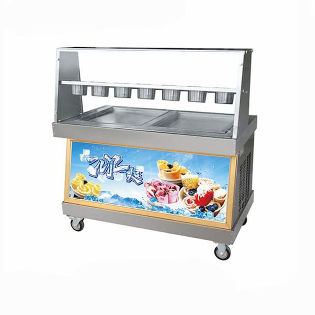 Фризер для ролл мороженого Foodatlas KCB-2Y (контейнеры , световой короб, 2 комрпессора)