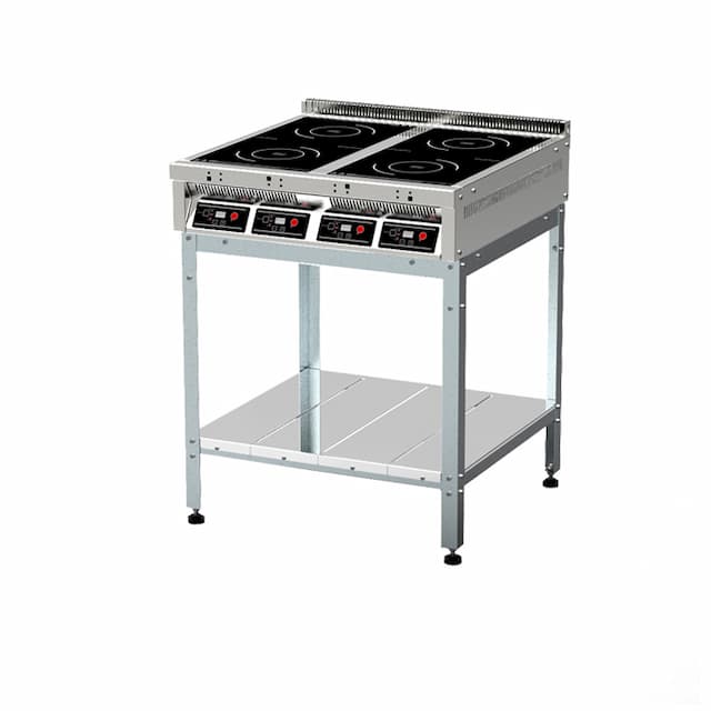 Плита индукционная Тулаторгтехника ПИ 4/3.5-300 4-х конфорочная на подставке